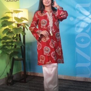 Luzosia Floral Embroidered Kurti